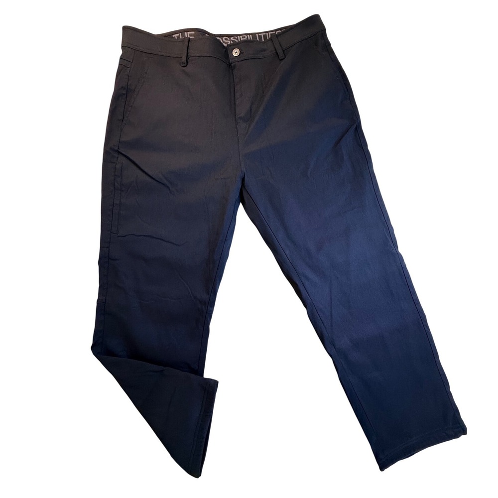 Gerry Men Black Tech‎ Pant 38x29 Relaxed Fit Nylon Outdoor Waffle Thermal Winter